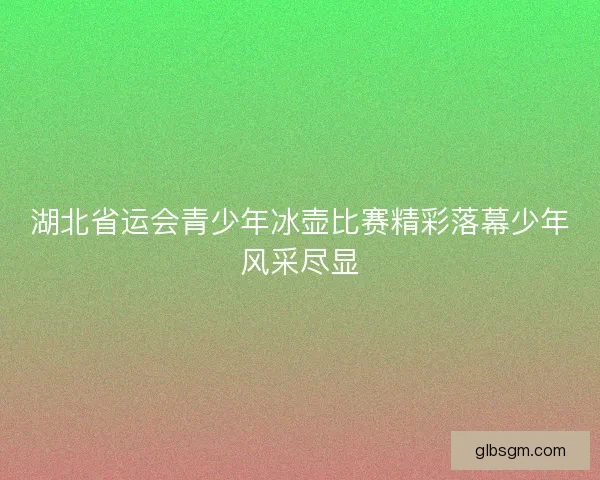 湖北省运会青少年冰壶比赛精彩落幕少年风采尽显